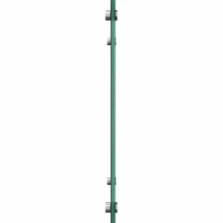 vidaXL Keukenachterwand 2 st Zwart 70 x 40 cm gehard glas