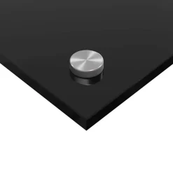 vidaXL Keukenachterwand 2 st Zwart 70 x 40 cm gehard glas