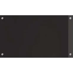 vidaXL Keukenachterwand 2 st Zwart 70 x 40 cm gehard glas