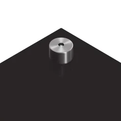 vidaXL Keukenachterwand 2 st Zwart 70 x 40 cm gehard glas