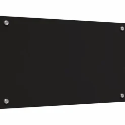 vidaXL Keukenachterwand 2 st Zwart 70 x 40 cm gehard glas
