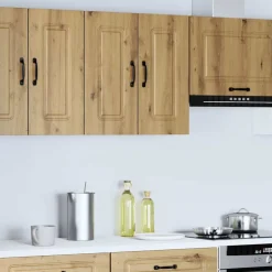 vidaXL Keukenbovenkast Kalmar bewerkt hout artisanaal eikenkleur