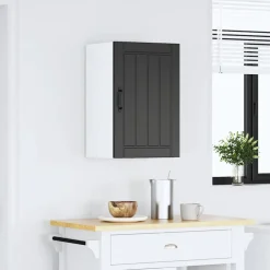 vidaXL Keukenbovenkast Lucca bewerkt hout zwart