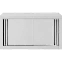 vidaXL Keukenbovenkast met schuifdeuren 90x40x50 cm roestvrij staal