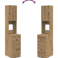 vidaXL Keukenbuffet Artisan Eiken 32 x 50 x 180 cm