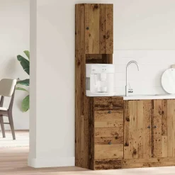 vidaXL Keukenbuffet met lade met plank Oudhout 32 x 50 x 180 cm