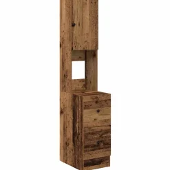 vidaXL Keukenbuffet met lade met plank Oudhout 32 x 50 x 180 cm