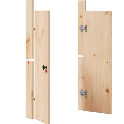 vidaXL Keukendeur MEPPEL Bruin Eiken 50 x 9 x 82 cm Massief grenenhout