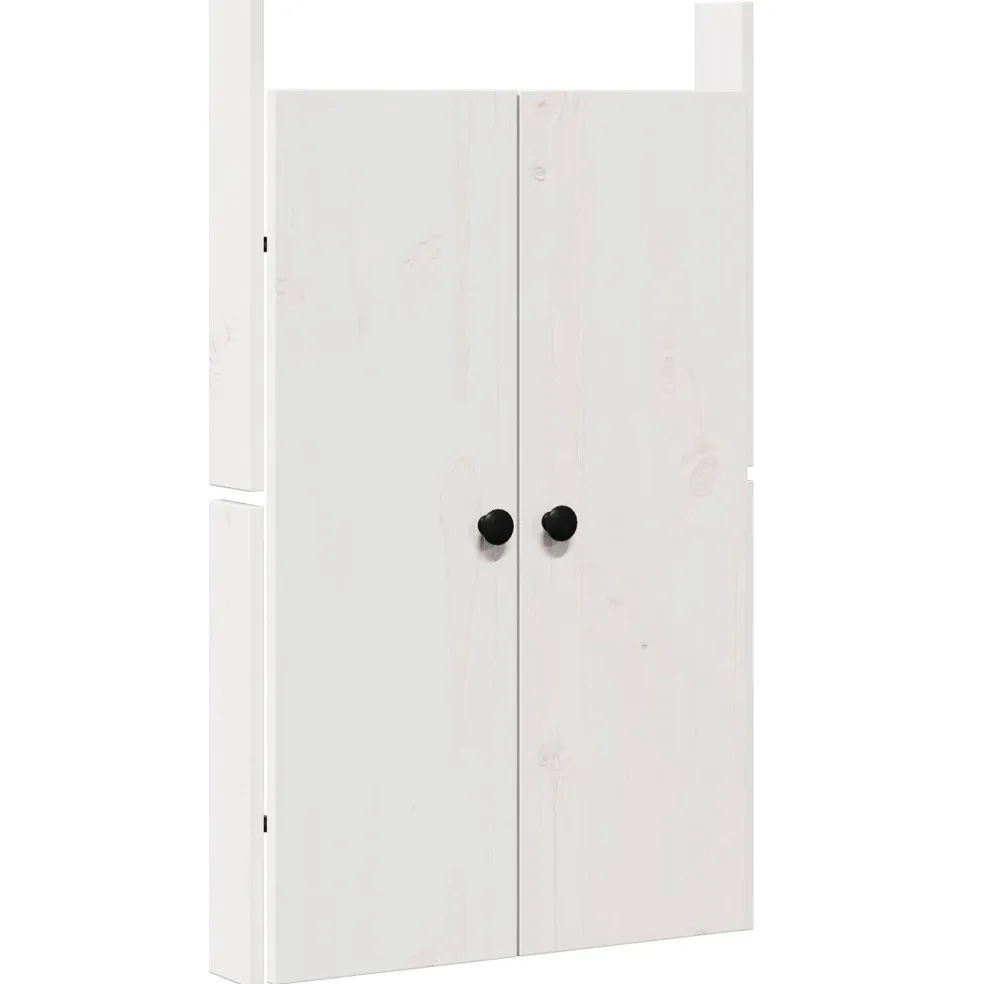 vidaXL Keukendeur MEPPEL Wit 50 x 9 x 82 cm Massief grenenhout