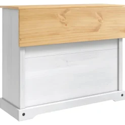 vidaXL Keuken Eiland Set Wit en Honing Was 112 x 70 x 91,5 cm