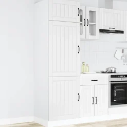 vidaXL Keukenkast Lucca bewerkt hout oud houtkleurig
