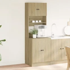 vidaXL Keukenkast 60x50x180 cm bewerkt hout sonoma eikenkleurig