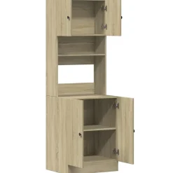 vidaXL Keukenkast 60x50x180 cm bewerkt hout sonoma eikenkleurig