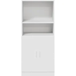 vidaXL Keukenkast 57x41,5x131,5 cm bewerkt hout wit
