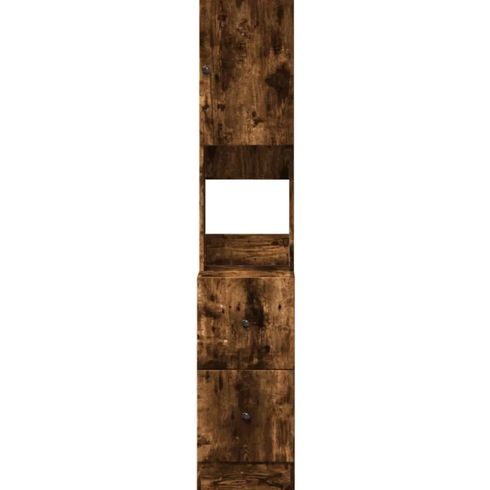 vidaXL Keukenkast 35x50x180 cm bewerkt hout gerookt eikenkleurig