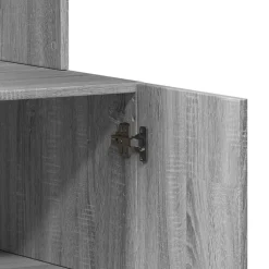vidaXL Keukenkast 95x50x180 cm bewerkt hout grijs sonoma eiken