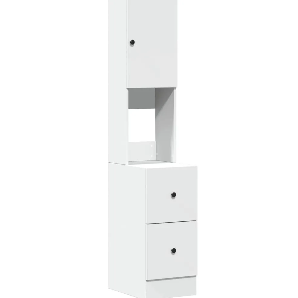 vidaXL Keukenkast 35x50x180 cm bewerkt hout wit