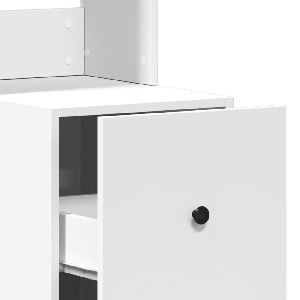 vidaXL Keukenkast 35x50x180 cm bewerkt hout wit
