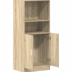 vidaXL Keukenkast 57x41,5x131,5 cm bewerkt hout sonoma eikenkleurig