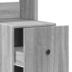 vidaXL Keukenkast 35x50x180 cm bewerkt hout grijs sonoma eiken