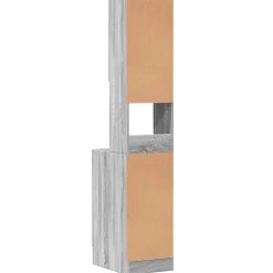vidaXL Keukenkast 35x50x180 cm bewerkt hout grijs sonoma eiken