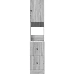 vidaXL Keukenkast 35x50x180 cm bewerkt hout grijs sonoma eiken