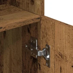 vidaXL Keukenkast 57x41,5x131,5 cm bewerkt hout oud houtkleurig