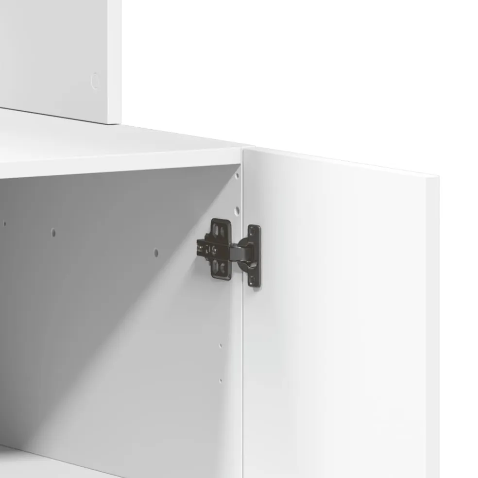 vidaXL Keukenkast 95x50x180 cm bewerkt hout wit