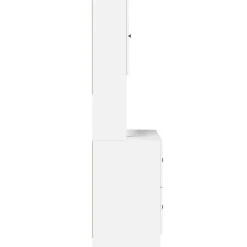 vidaXL Keukenkast 95x50x180 cm bewerkt hout wit
