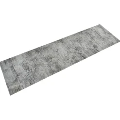 vidaXL Keukenmat wasbaar betonprint 45x150 cm fluweel