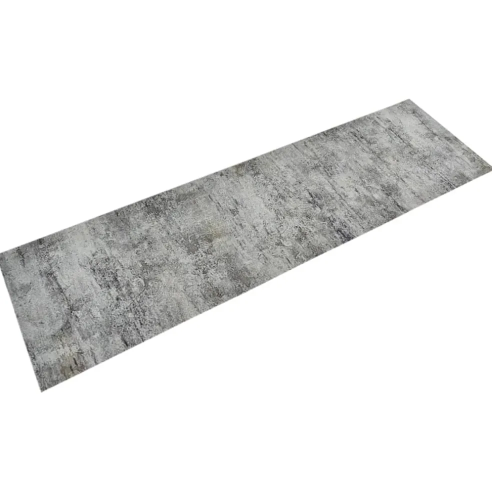 vidaXL Keukenmat wasbaar betonprint 45x150 cm fluweel