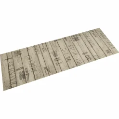 vidaXL Keukenmat wasbaar hekprint 45x150 cm fluweel
