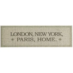 vidaXL Keukenmat wasbaar Home-tekst 45x150 cm fluweel