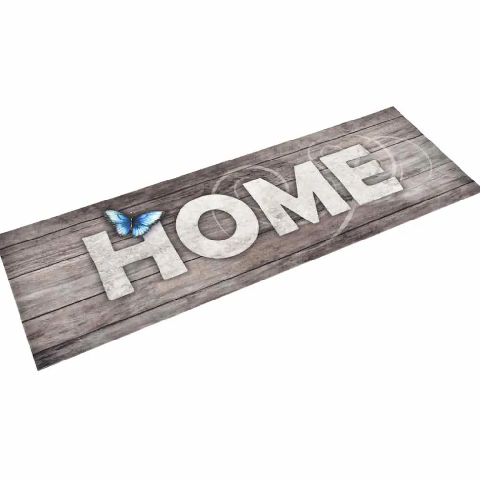 vidaXL Keukenmat wasbaar Home 45x150 cm