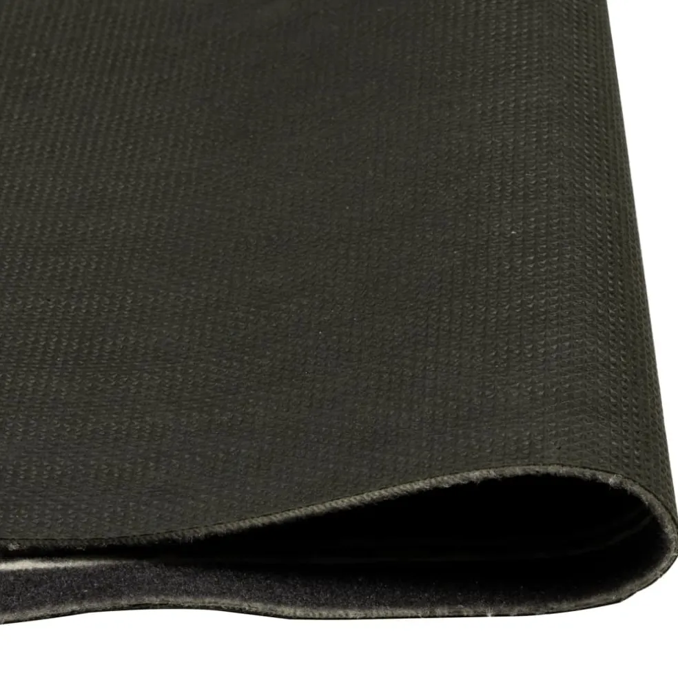 vidaXL Keukenmat wasbaar koffietekst 45x150 cm fluweel