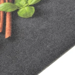 vidaXL Keukenmat wasbaar kruidenprint 60x180 cm fluweel