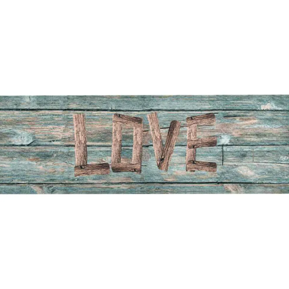 vidaXL Keukenmat wasbaar Love 60x300 cm