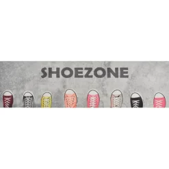 vidaXL Keukenmat wasbaar shoezone-print 45x150 cm fluweel