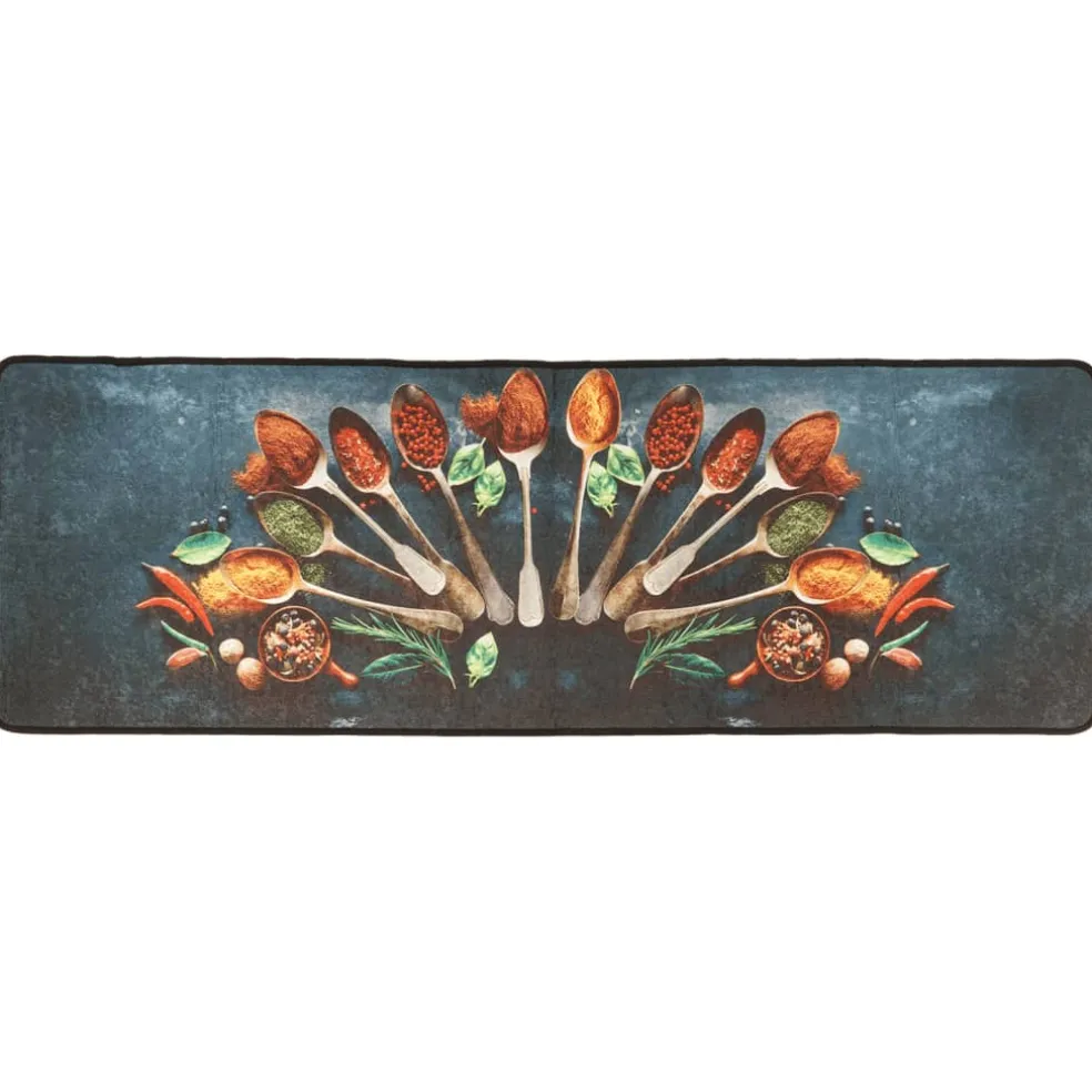 vidaXL Keukenmat wasbaar 60x180 cm meerkleurig