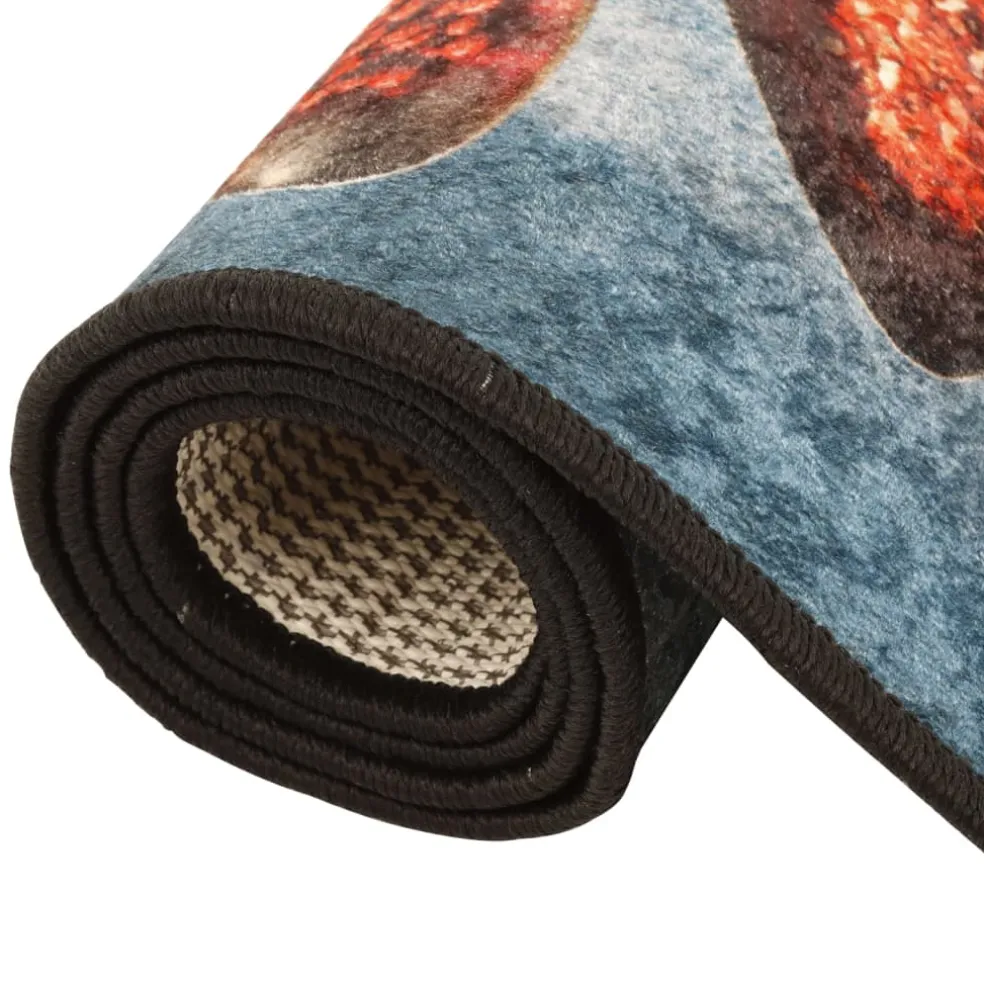 vidaXL Keukenmat wasbaar 60x180 cm meerkleurig
