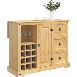 VidaXL Keukenopslag Honing Wax 112 x 70 x 91,5 cm Massief dennenhout