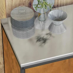 vidaXL Keukenopslag Kast HATTEM Roestig 90 x 50 x 92 cm Staal