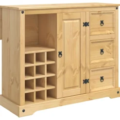 vidaXL Keukenopslag 2 st Honing Wax 112 x 77 x 90 cm