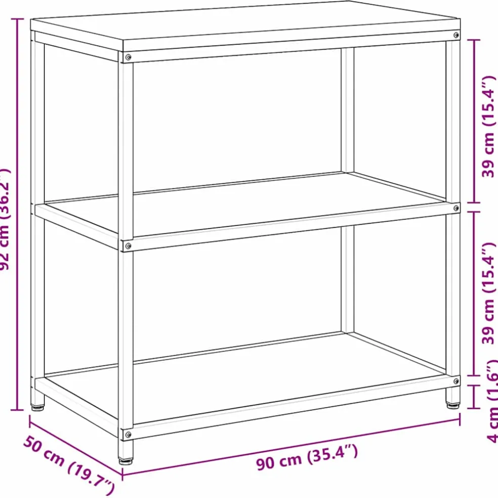 vidaXL Keukenplankeenheid HATTEM Wit 90 x 50 x 92 cm Staal