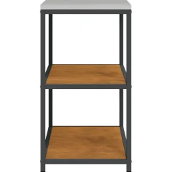 vidaXL Keukenplankeenheid HATTEM Roestig 90 x 50 x 92 cm Staal