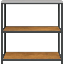 vidaXL Keukenplankeenheid HATTEM Roestig 90 x 50 x 92 cm Staal