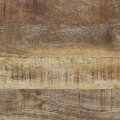 vidaXL Keukenrek Bruin en zwart 80 x 40 x 160 cm Massief Mango Hout