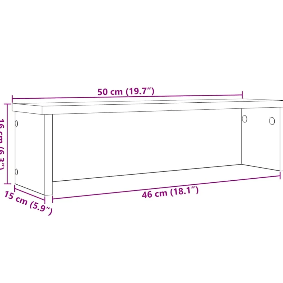 vidaXL Keukenrekken stapelbaar 2 st 50x15x16 cm wit