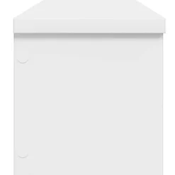 vidaXL Keukenrekken stapelbaar 2 st 50x15x16 cm wit