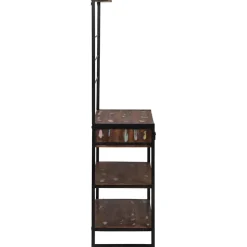 vidaXL Keukenrek Multikleur en Zwart 80 x 40 x 160 cm